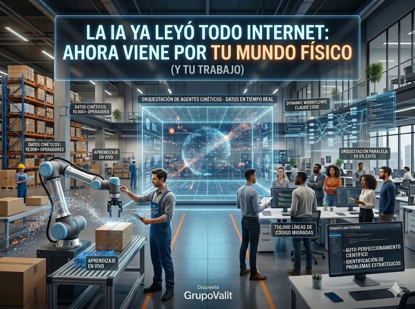 La IA ya leyó todo internet y ahora viene por tu mundo físico y tu trabajo