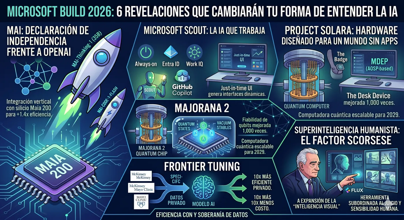 Microsoft Build 2026 y seis revelaciones que cambiarán tu forma de entender la IA y el futuro del trabajo